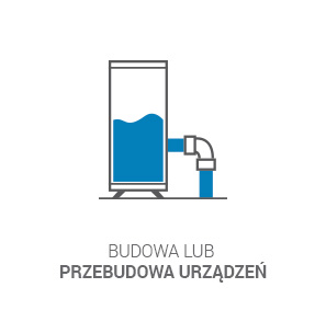 budowa lub przebudowa urządzeń