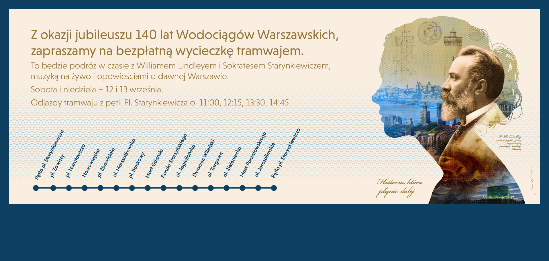 Zaproszenie na przejazd jubileuszowym tramwajem
